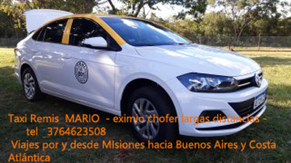 MARIO LEITES - Eximio chofer de largas distancias - SERVICIO VIP Empresarial y Particular -VIAJES por y desde Misiones hacia Buenos Aires y Costa Atlántica. consultar por otros destinos - comunicarse al 3764623508